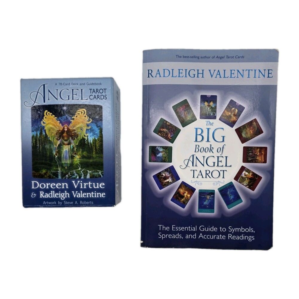 Angel Tarot Cards by Doreen Virtue & Radleigh Valentine Cards, Big Book of Tarot